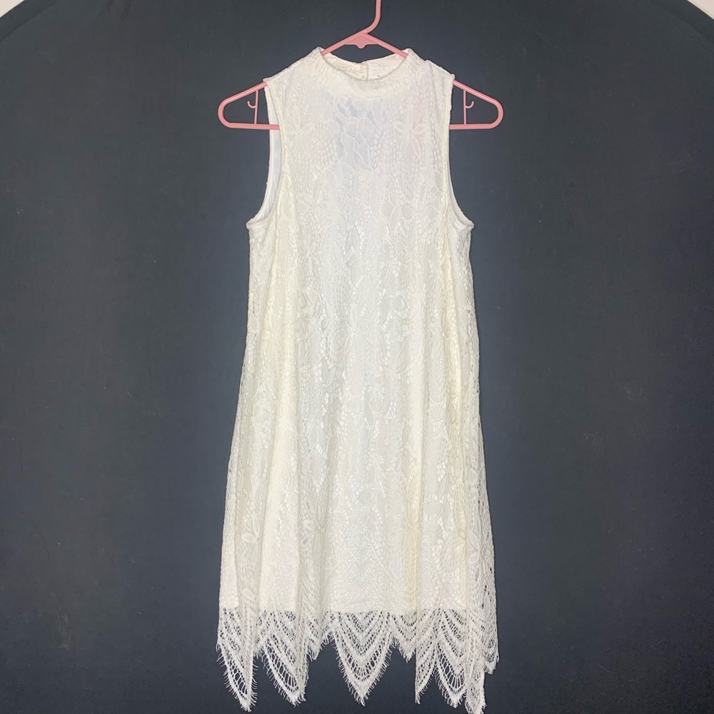 Fire Los Angeles White Lacey Dress